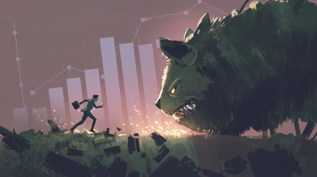 Small hedge fund outpacing a large one, illustrating the impact of size on performance.