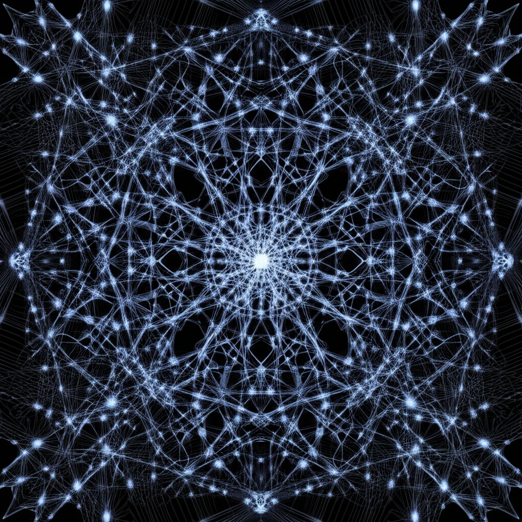 Interconnected language symbols form a web, representing structuralism.