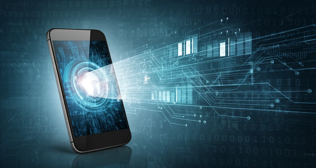 Smartphone unlocking with facial recognition technology.