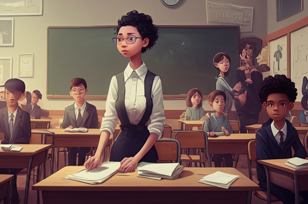 Diverse students learning in a morphing classroom.