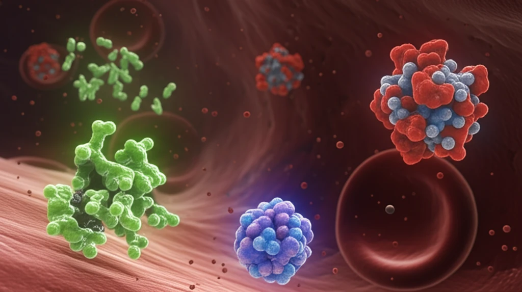 Mammeisin molecule interacting with Bovine Serum Albumin in bloodstream.