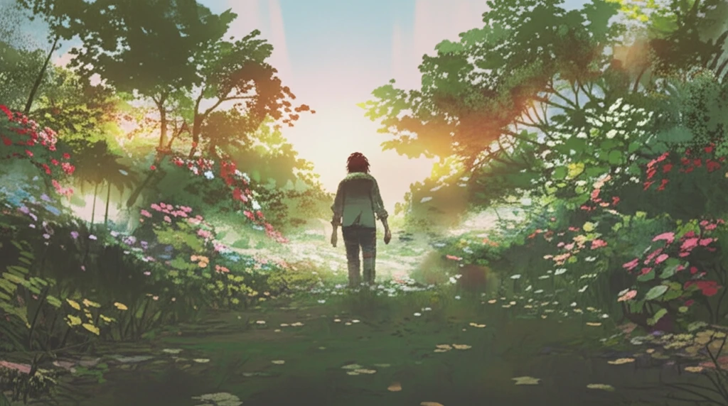 Person transitioning from darkness to light, symbolizing overcoming dysphoria.