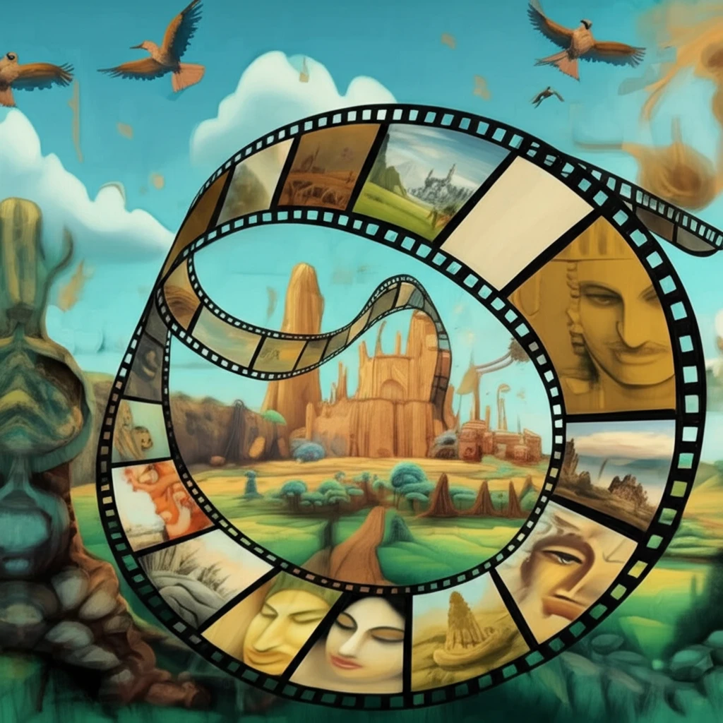 Surreal image of Indian documentary filmmaking