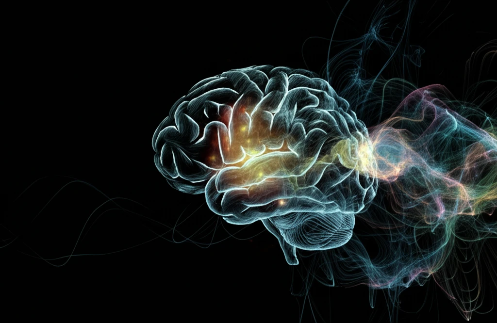 Surreal illustration of interconnected nodes forming a brain, symbolizing online creativity and big data analysis.