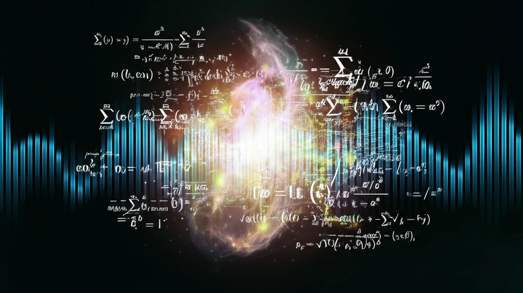 Interconnected vectors flowing through mathematical equations.