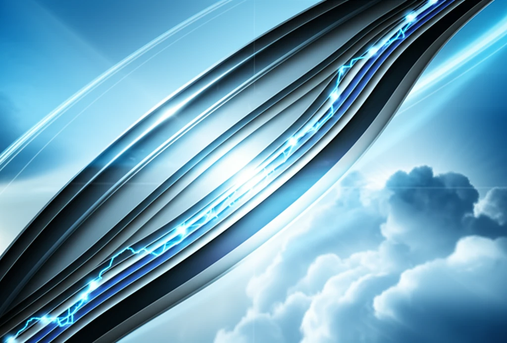 Cross-section of aircraft wing with protective layers glowing.