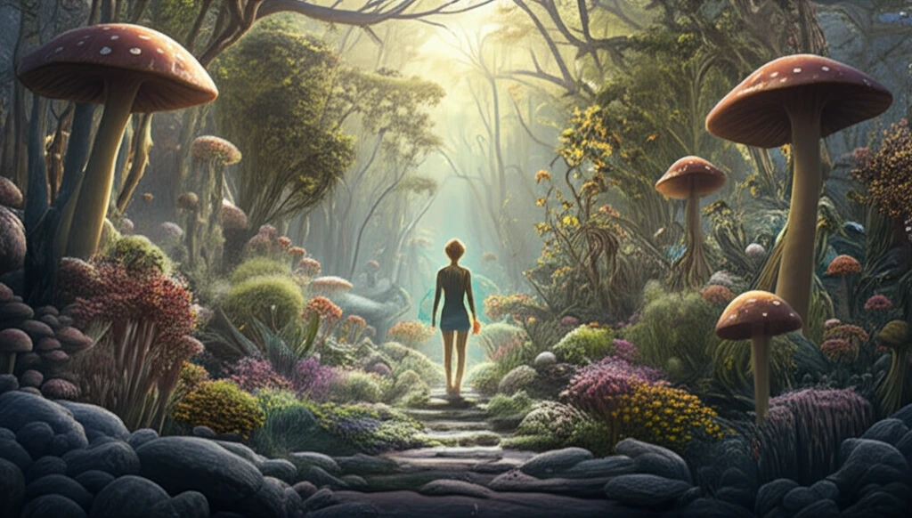 A vibrant garden representing a healthy immune system, symbolizing the importance of nutrition in fighting off infections.