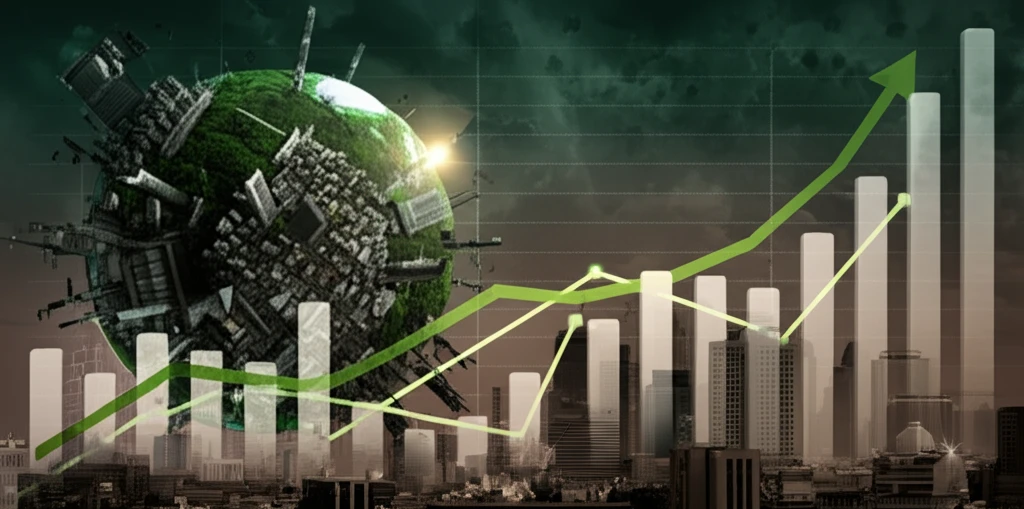 Global income distribution graph highlighting wealth inequality.