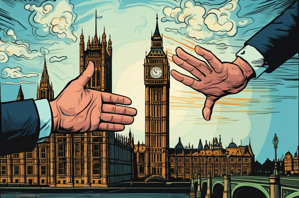 Symbolic illustration of welfare choices in Britain.