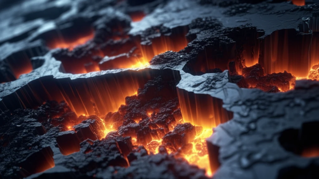 Molten steel being infused with rare earth elements to enhance its microstructure.