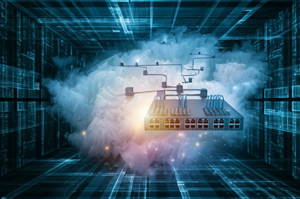 Network switches accessing external memory cloud.