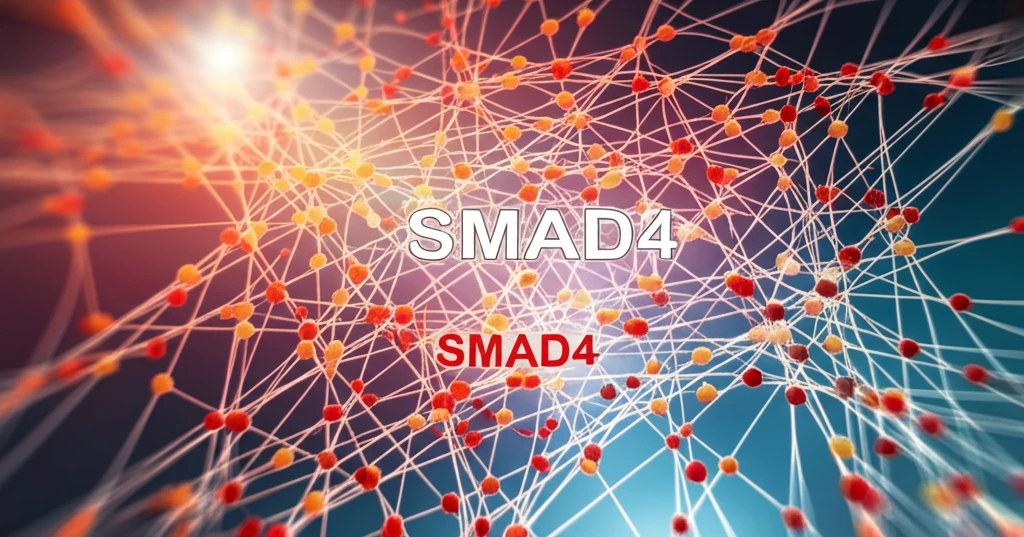 Illustration of SMAD signaling network in a cancer cell