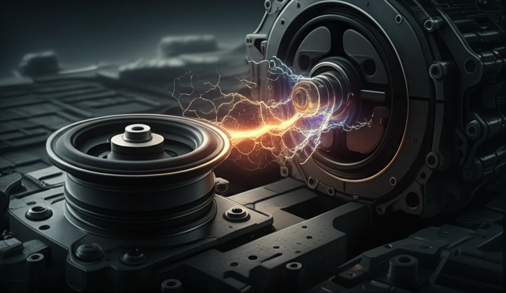Active vibration control engine mount neutralizing engine vibrations.