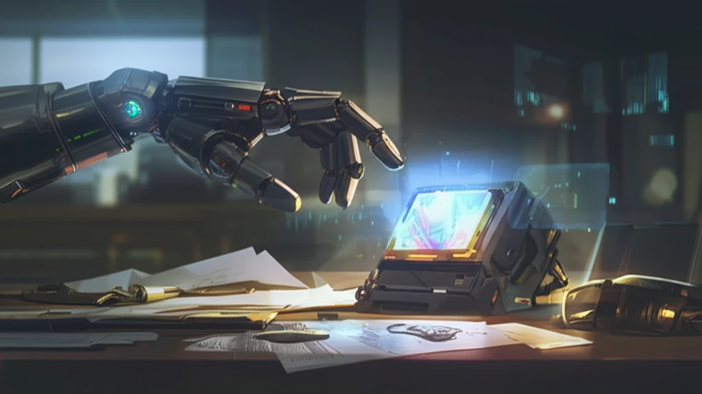 A robotic arm attempts to grasp a partially hidden object, with heatmaps illustrating AI perception.