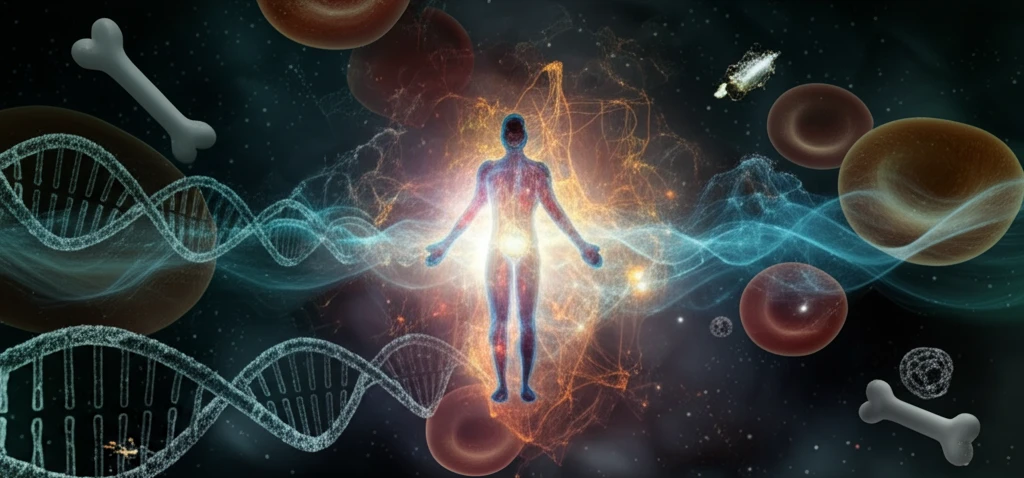 Radioprotection: A Protective Energy Field Surrounding a Human Figure
