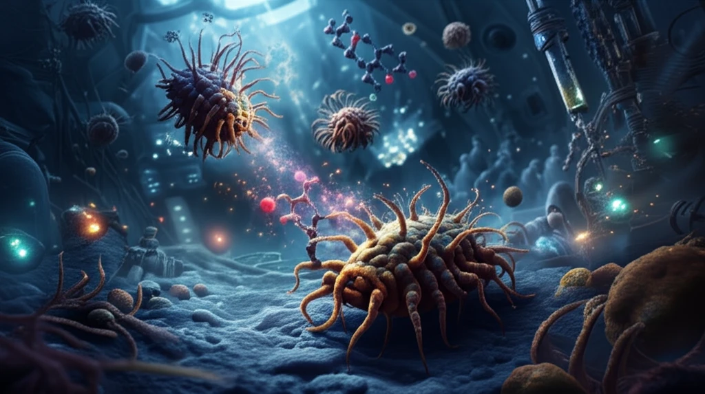 Microscopic landscape of enaminone molecules fighting superbugs.