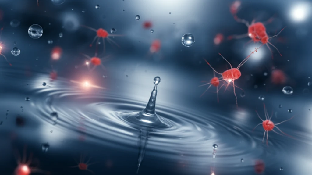 Glowing nanobots detecting copper ions in water droplets