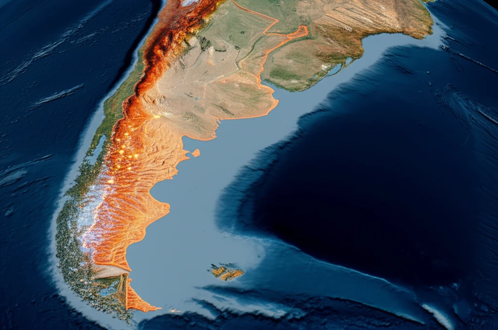 Map of Argentina highlighting childhood cancer clusters.