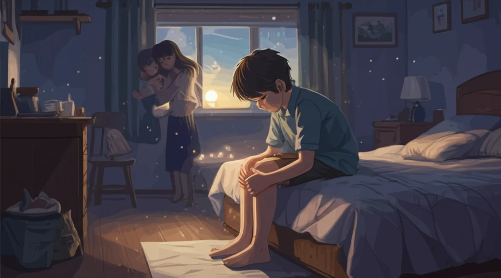 A child experiencing leg pain at night