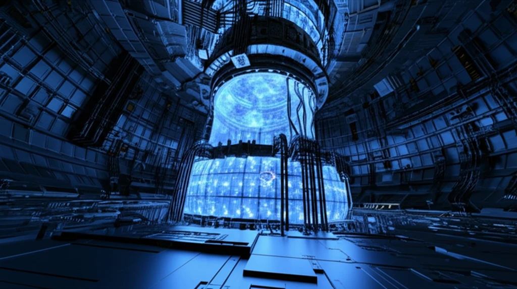 Futuristic fusion reactor powered by beryllium.