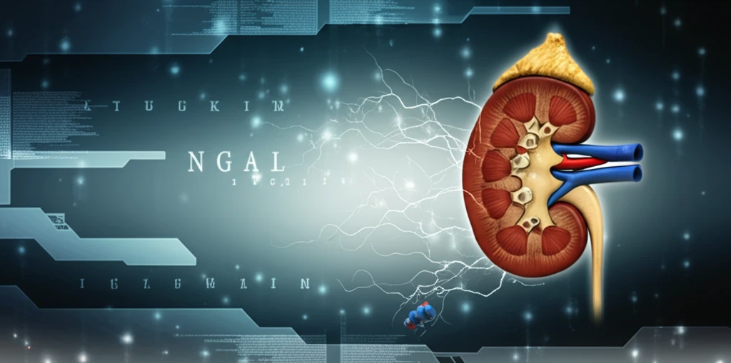 Glowing kidney surrounded by energy fields, symbolizing early intervention for kidney health.