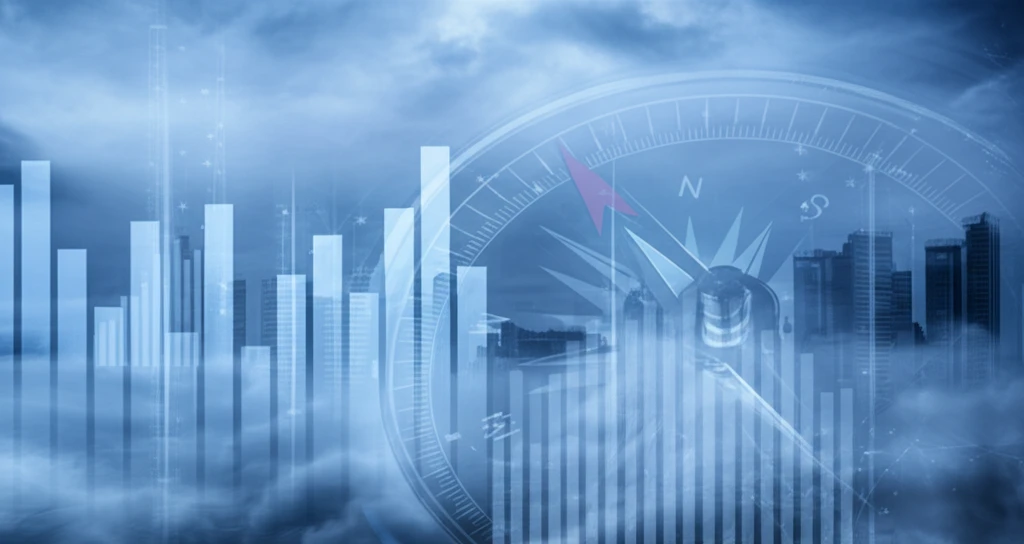 Economic landscape shrouded in mist, illuminated by compass guiding through uncertainty with Monte Carlo Confidence Sets.