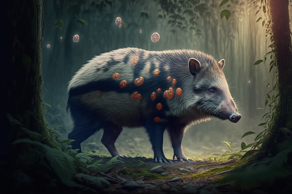 White-lipped peccary in the Amazon rainforest with Neospora caninum antibodies