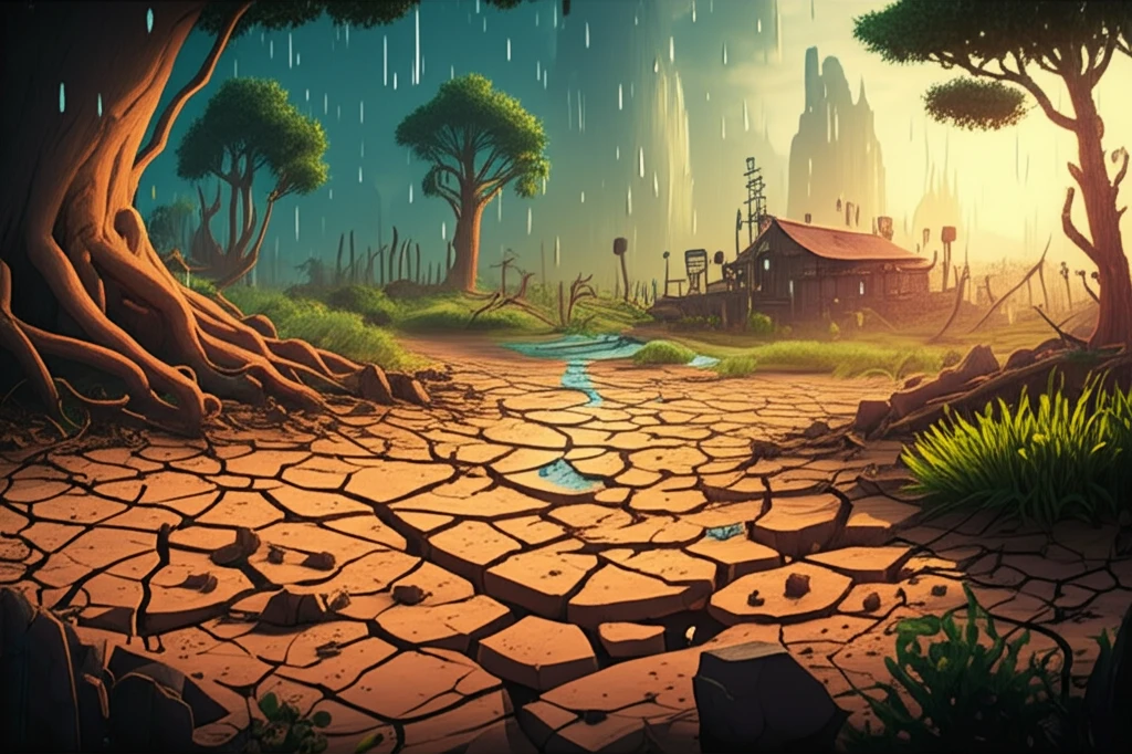 Landscape transforming due to soil water and malaria outbreaks