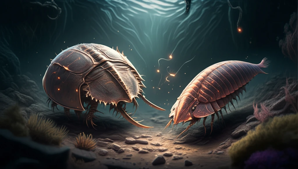 Horseshoe crab and Cambrian arthropod