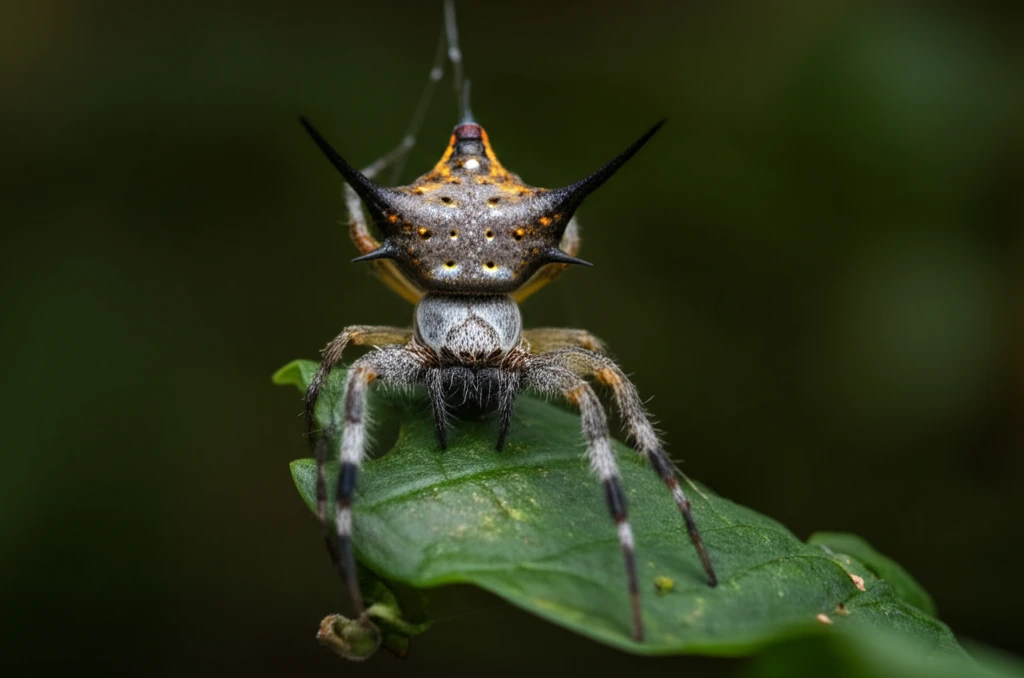 Alpaida clarindoi spider in the Amazon rainforest.