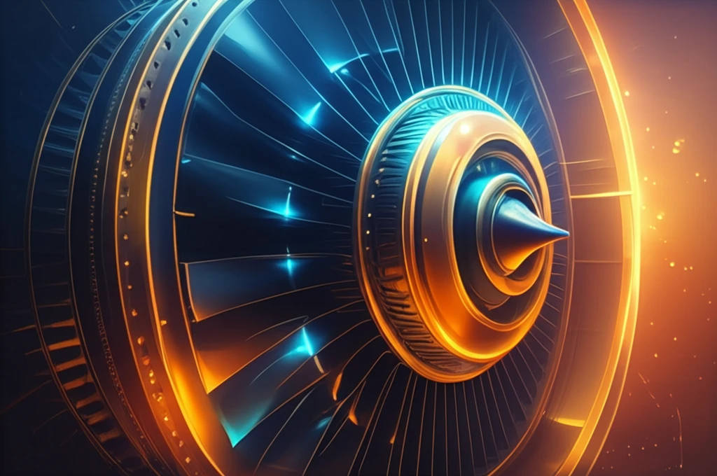 Cross-section of a transonic turbine engine with winglet tips highlighted.