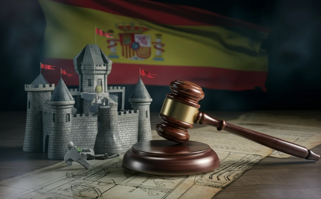 Symbolic illustration of Spanish feudalism abolition.