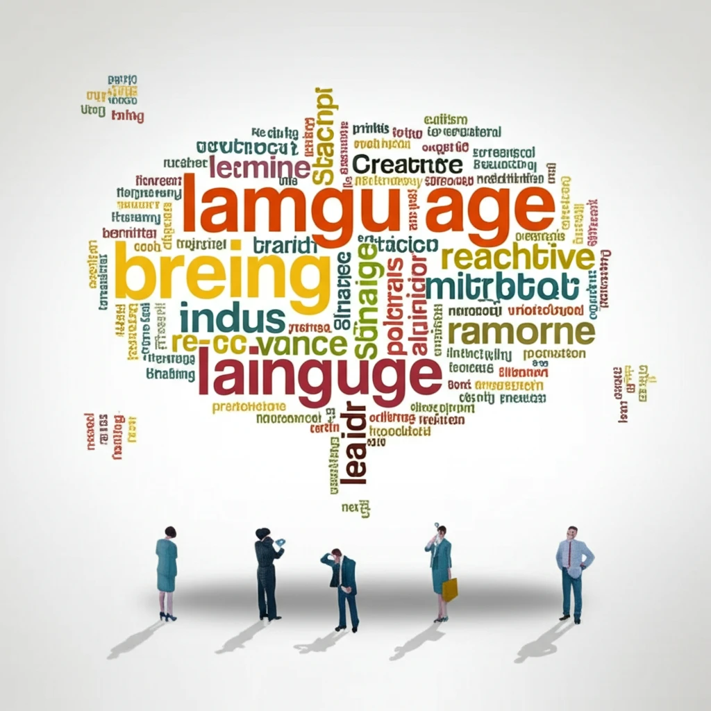 Cityscape of financial charts with a word cloud influencing investors