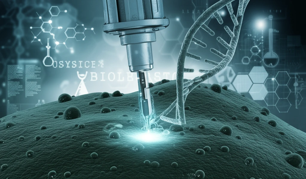 Precision gene editing with ClosTron: A futuristic illustration.
