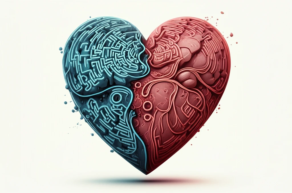 Surreal illustration of a heart with a maze, symbolizing AFib surgery options.