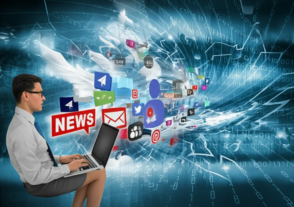 Journalist navigating the digital media landscape