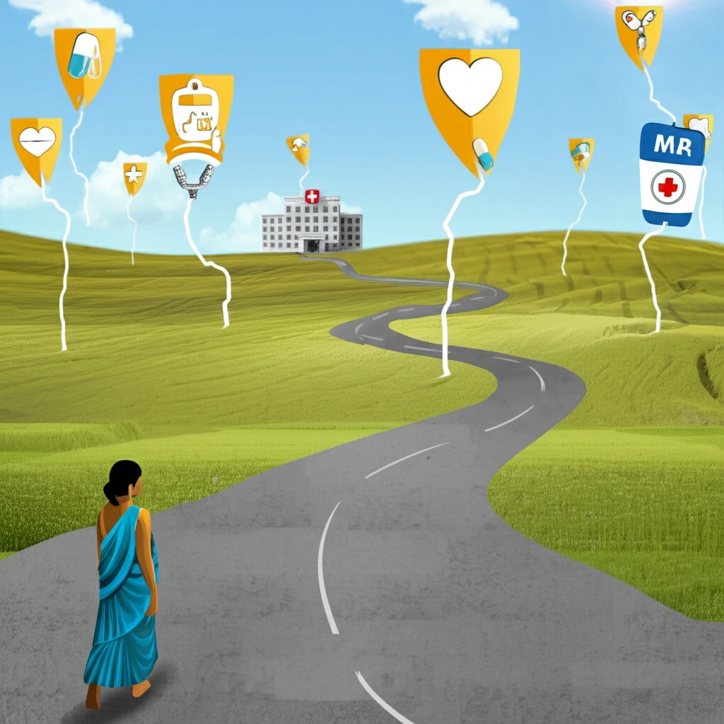 Symbolic illustration of diabetes care challenges and opportunities in India.