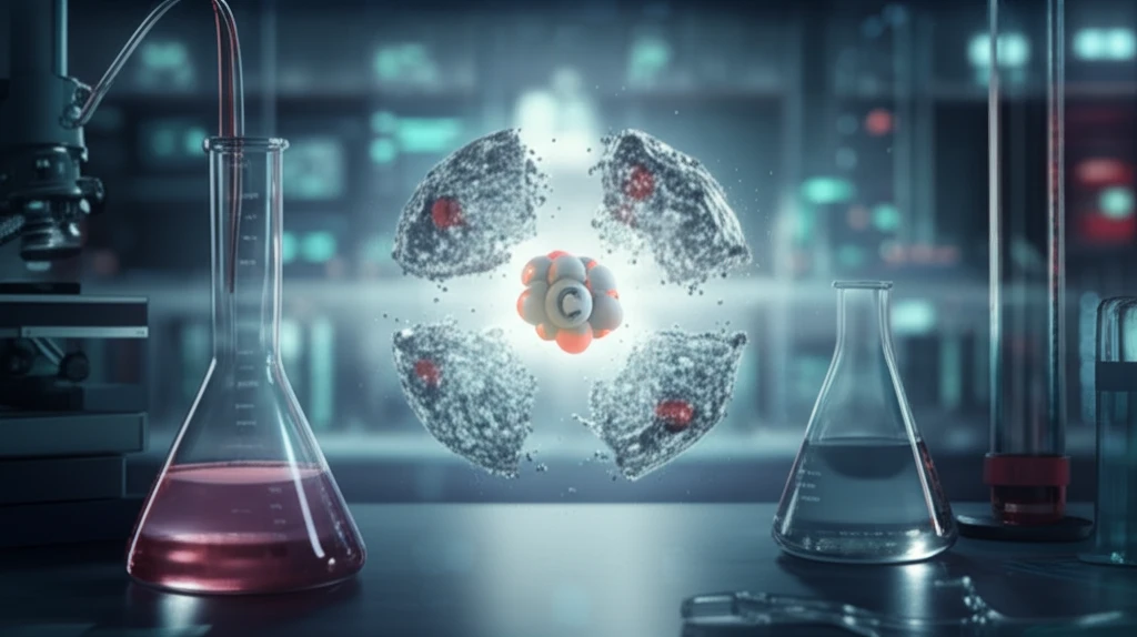 Surreal illustration of water splitting with cerium atom guide