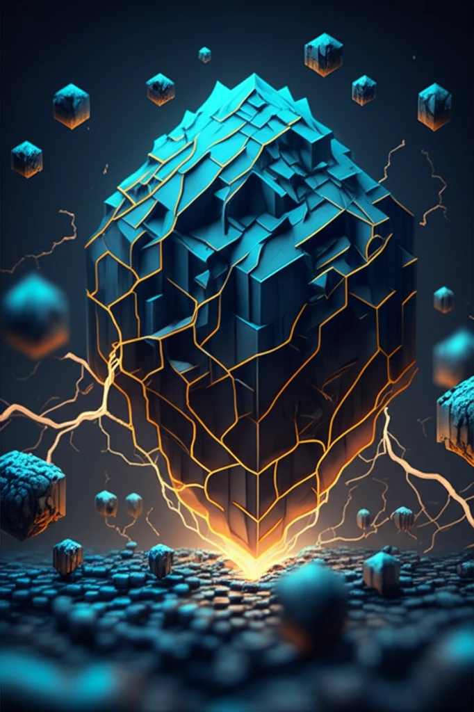 Surreal illustration of activated cobalt oxide nanosheets.