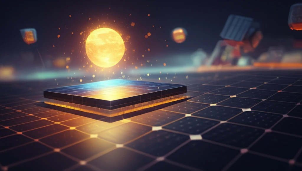 Illustration of a highly efficient solar cell.