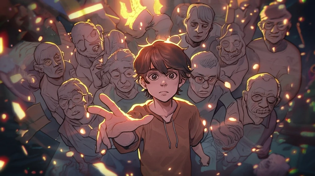 A supportive community surrounding a young person at risk of suicide.