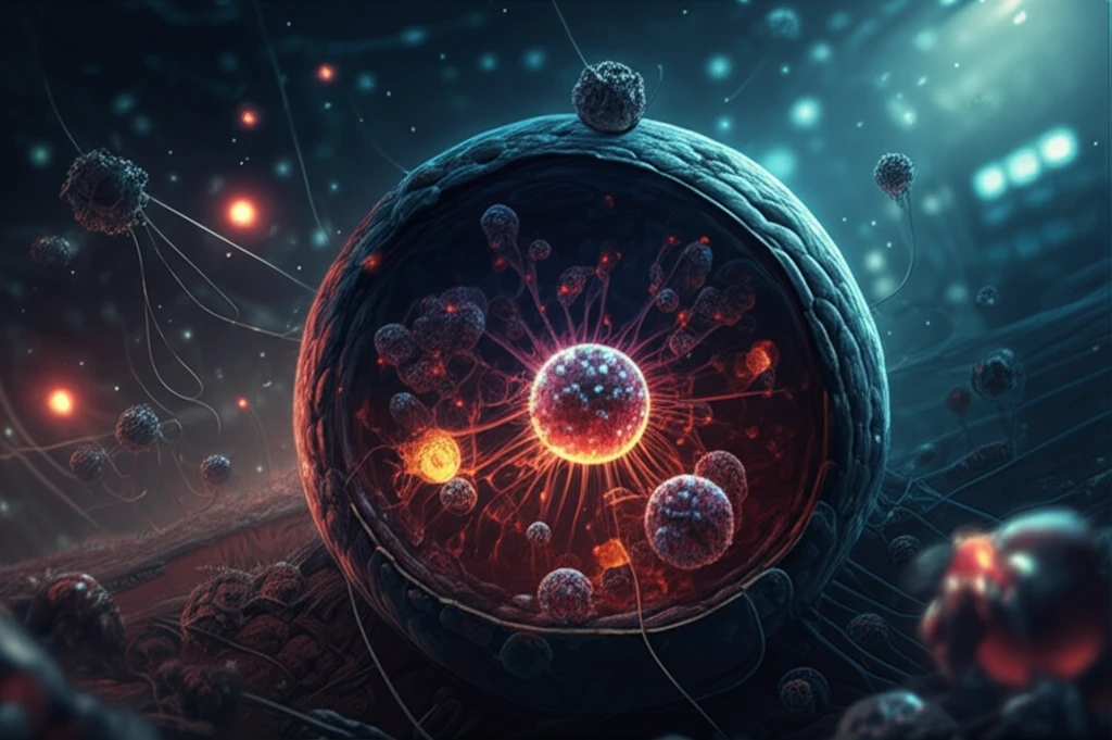Fluorescent sensors interacting with metal ions inside a cell.