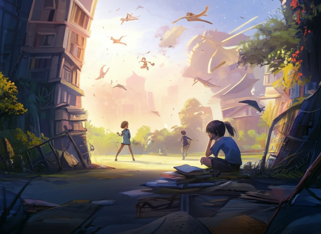 A child's dilemma: choosing between academic pressure and physical activity.