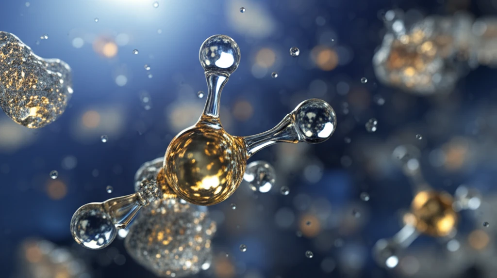 Hydrocarbon molecules condensing into droplets