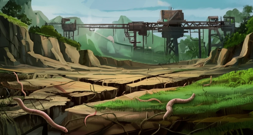 Industrial wasteland transforming into a green space through Technosols