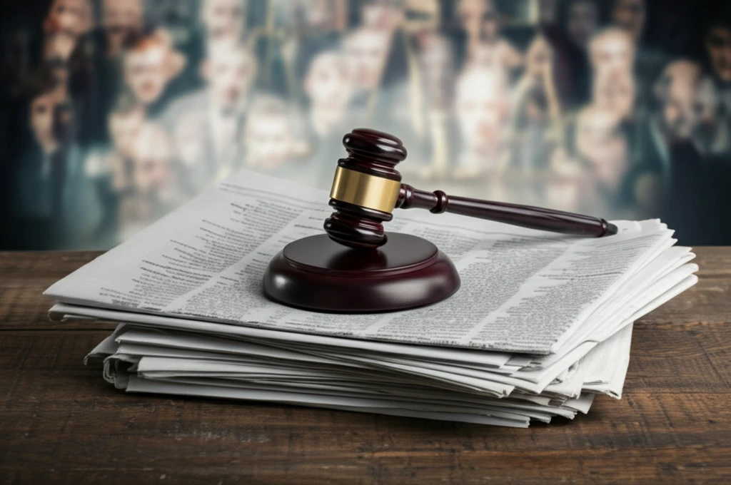 Gavel on newspapers symbolizing Supreme Court awareness.