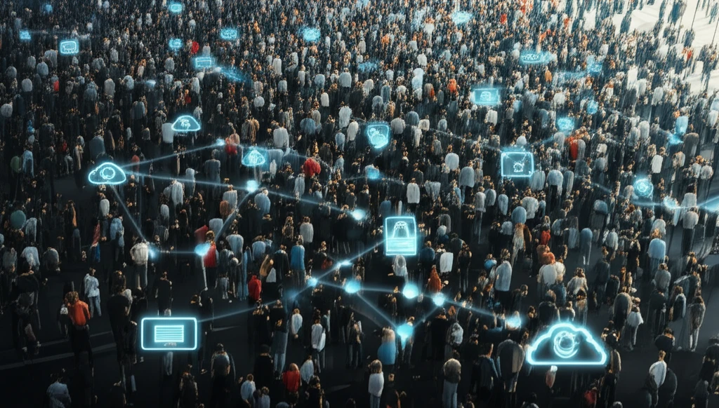 AI Monitoring Crowd Behavior