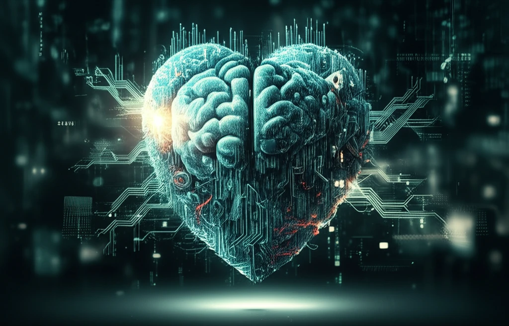 AI analyzing cardiac MRI data to ensure quality control.