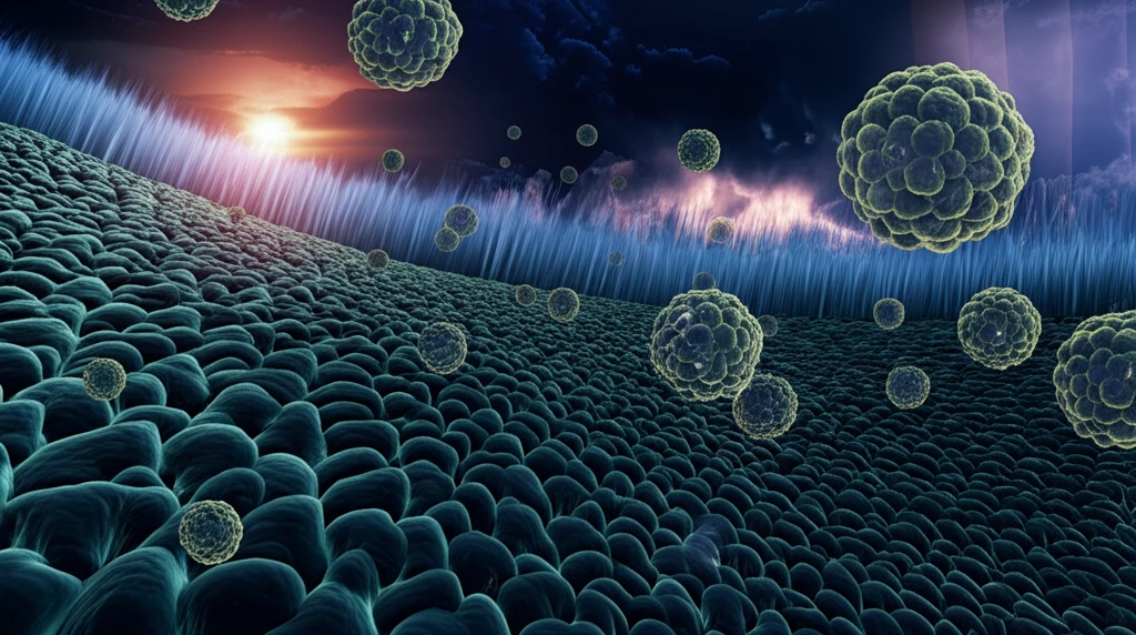 Nanoparticles interacting with a water filtration membrane