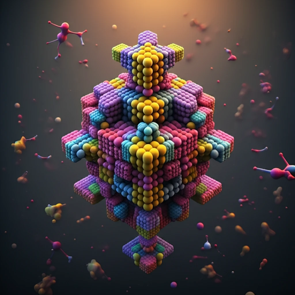 Self-assembling Janus dumbbells forming a cubosome with a double diamond structure.